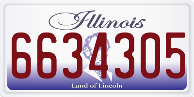 IL license plate 6634305