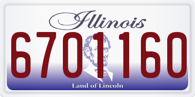 IL license plate 6701160