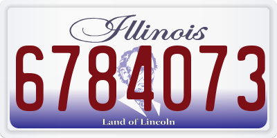 IL license plate 6784073