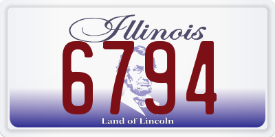 IL license plate 6794