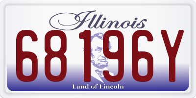 IL license plate 68196Y