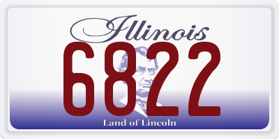 IL license plate 6822