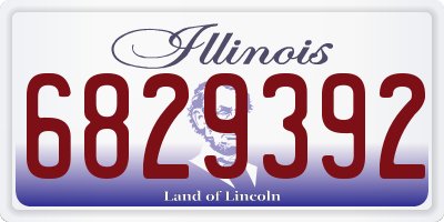 IL license plate 6829392