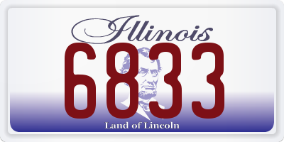 IL license plate 6833