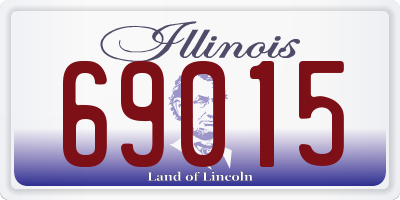 IL license plate 69015