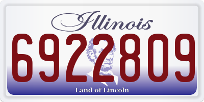 IL license plate 6922809