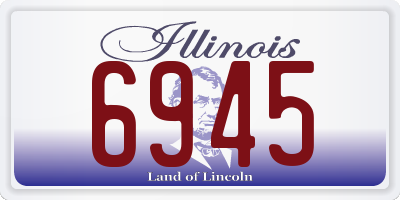 IL license plate 6945