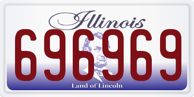 IL license plate 696969