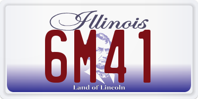 IL license plate 6M41