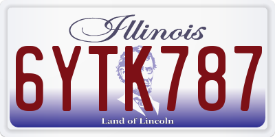 IL license plate 6YTK787