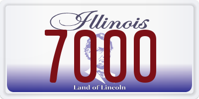 IL license plate 7000