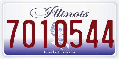 IL license plate 7010544