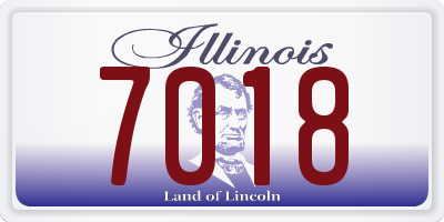 IL license plate 7018