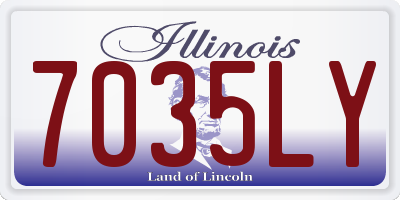 IL license plate 7035LY