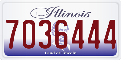 IL license plate 7036444