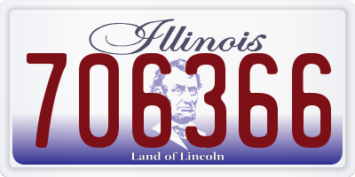 IL license plate 706366