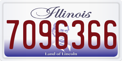 IL license plate 7096366