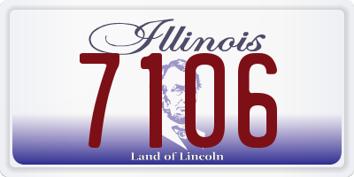 IL license plate 7106