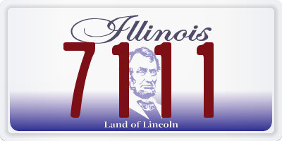 IL license plate 7111