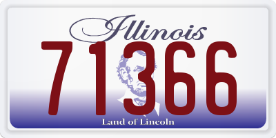 IL license plate 71366