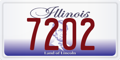 IL license plate 7202