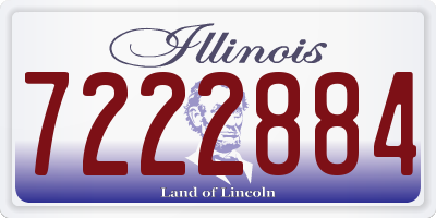 IL license plate 7222884