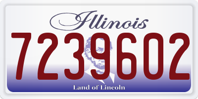IL license plate 7239602