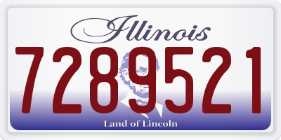 IL license plate 7289521