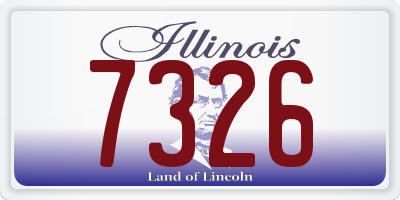 IL license plate 7326