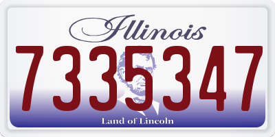 IL license plate 7335347