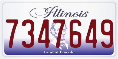 IL license plate 7347649