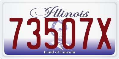 IL license plate 73507X