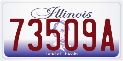 IL license plate 73509A