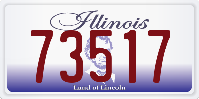 IL license plate 73517