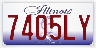 IL license plate 7405LY