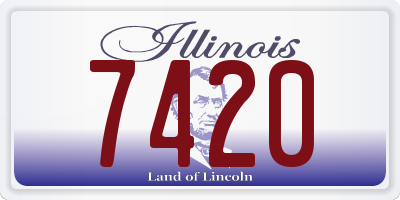 IL license plate 7420