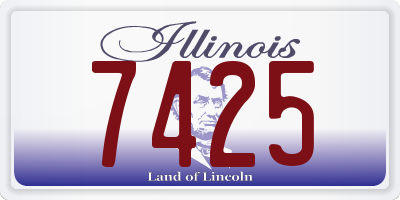 IL license plate 7425