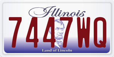 IL license plate 7447WQ