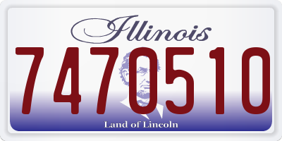 IL license plate 7470510