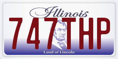 IL license plate 747THP