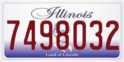 IL license plate 7498032