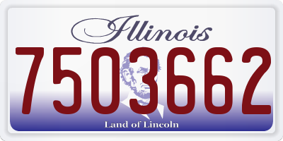 IL license plate 7503662