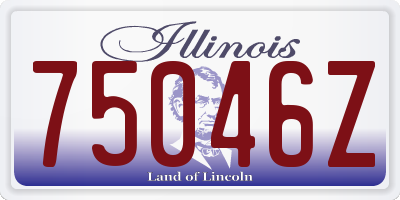 IL license plate 75046Z