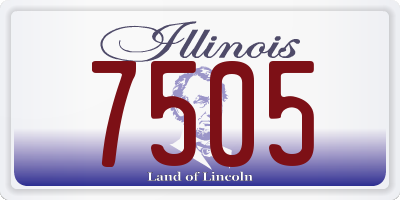 IL license plate 7505