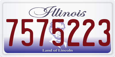IL license plate 7575223
