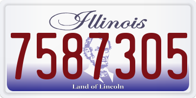 IL license plate 7587305