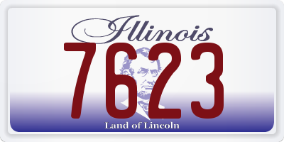 IL license plate 7623