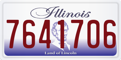 IL license plate 7641706