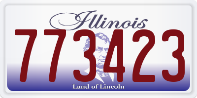 IL license plate 773423