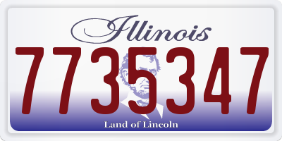 IL license plate 7735347